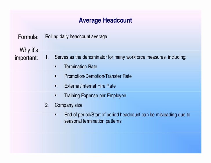 Headcount Justification Presentation Awesome Hr Metrics