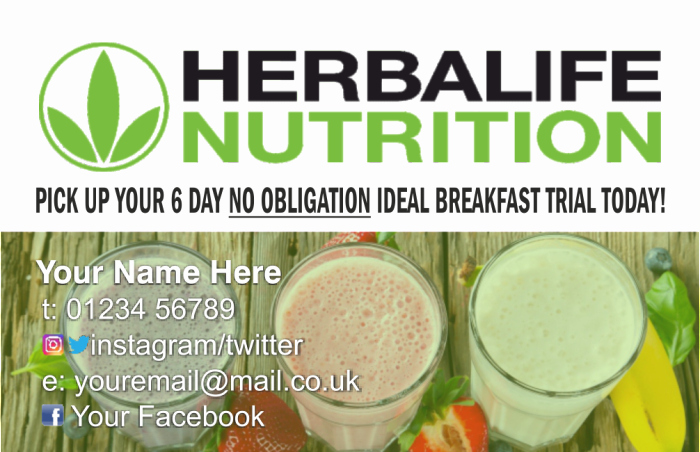 Herbalife Flyer Sample Luxury Herbalife A6 Flyer