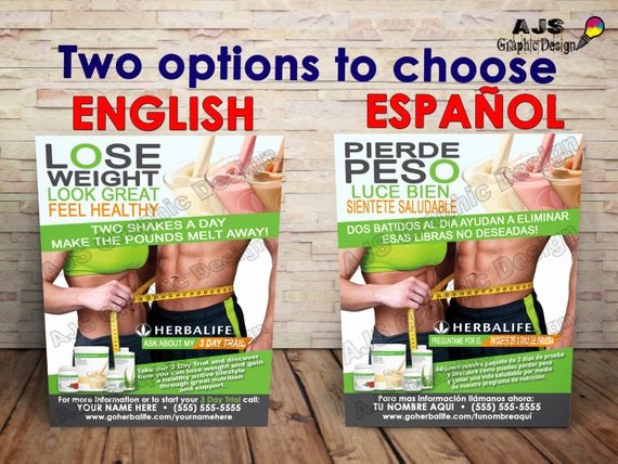 Herbalife Flyer Template Beautiful 500 Herbalife Flyers 3&quot; X 5&quot; • English or Spanish