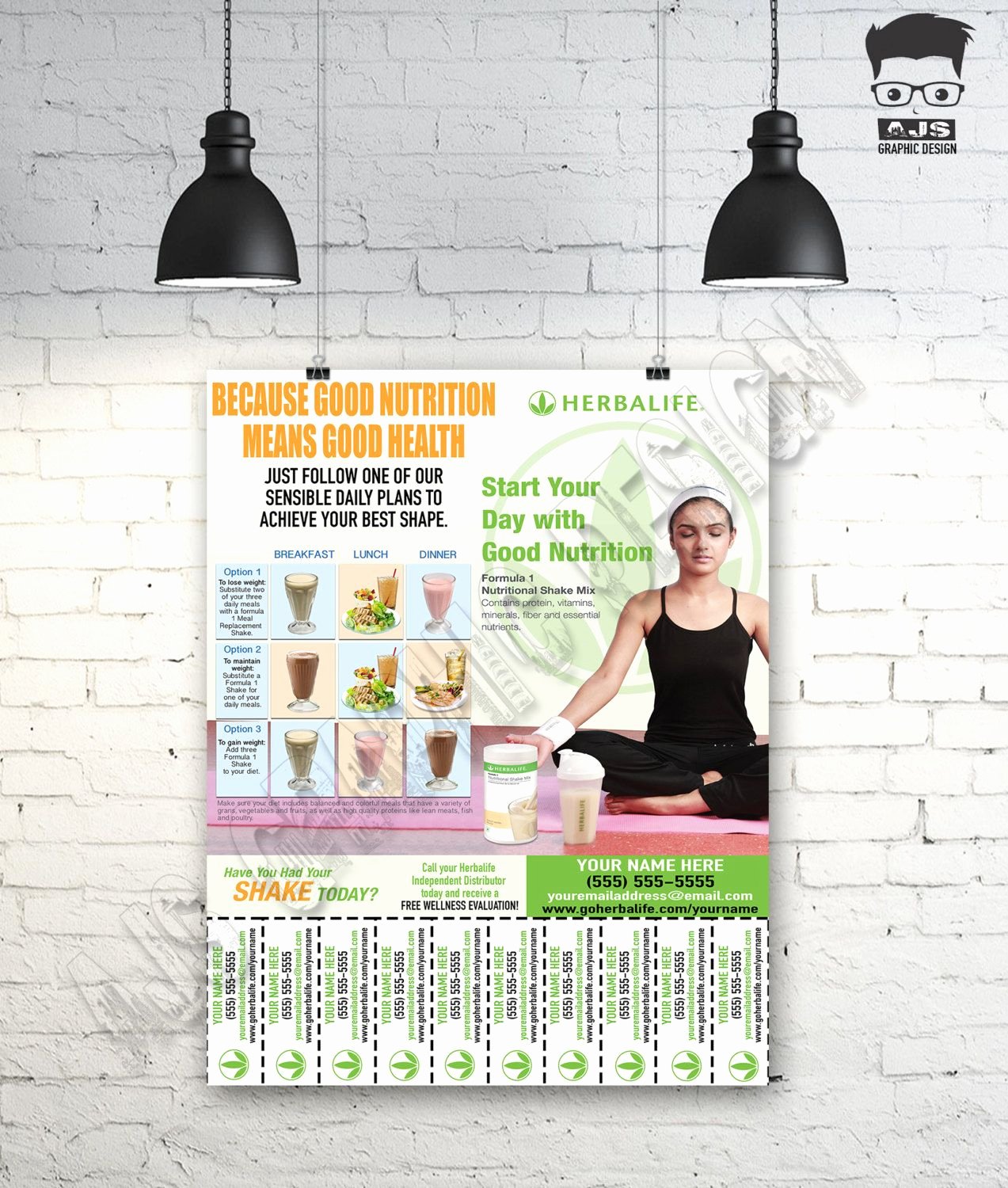 Herbalife Flyer Template Elegant Herbalife Contact Flyer • Print Ready • Custom Design U