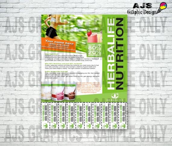 Herbalife Flyer Template Luxury Custom Print Ready Herbalife Contact Flyer • Herbalife