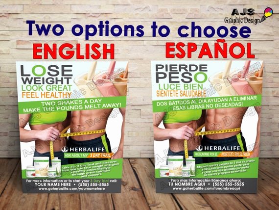 Herbalife Flyers Template Beautiful 500 Herbalife Flyers 3&quot; X 5&quot; • English or Spanish