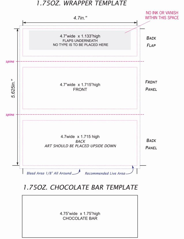 Hershey Bar Wrapper Dimensions Inspirational Candy Bar Wrappers Template Google Search