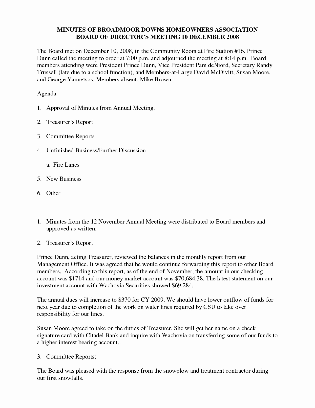 Hoa Board Meeting Minutes Template Unique 25 Of Annual Board Meeting Template