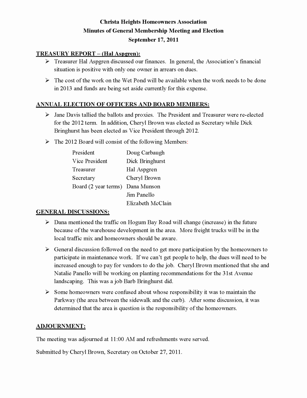 Hoa Board Meeting Minutes Template Unique 9 Of Homeowners association Minutes Template