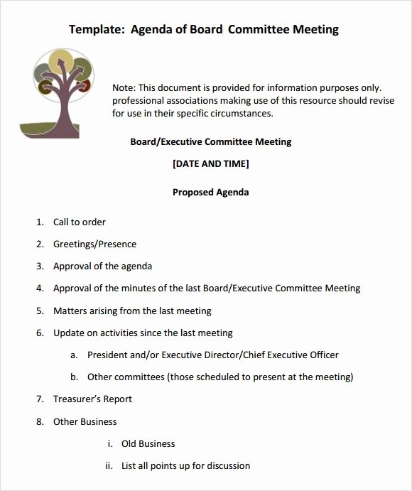 Hoa Board Meeting Minutes Template Unique Board Meeting Agenda Templates