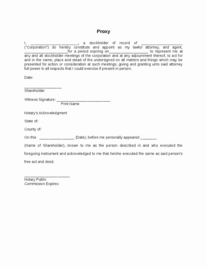 Hoa Proxy Vote form Template Beautiful 28 Of Voting Letter Template