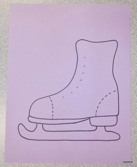 Hockey Skate Template Free Printable Awesome Tippytoe Crafts Ice Skates and A Cup O Cocoa