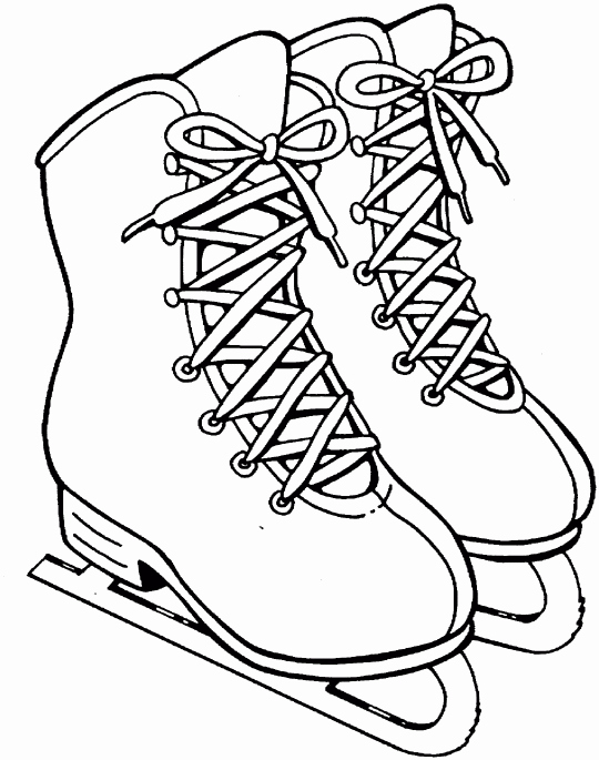 Hockey Skate Template Free Printable Beautiful Ice Skates Free Printable Coloring Pages
