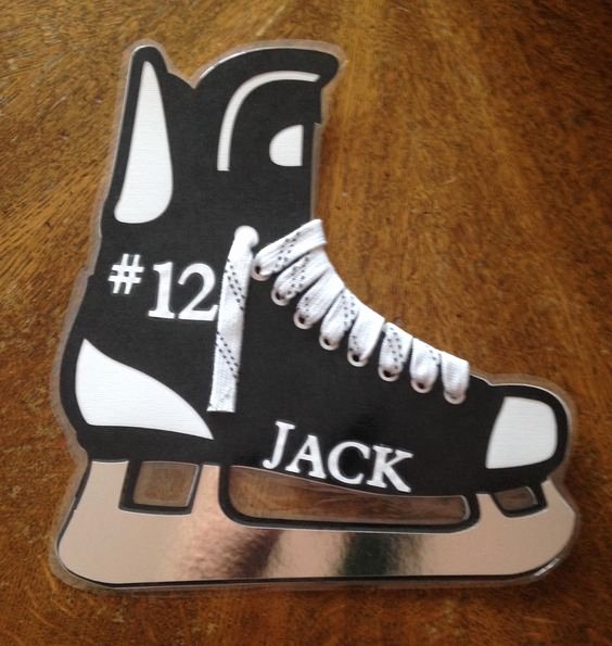 Hockey Skate Template Free Printable Best Of Door Hangers Hockey and Cheer On Pinterest