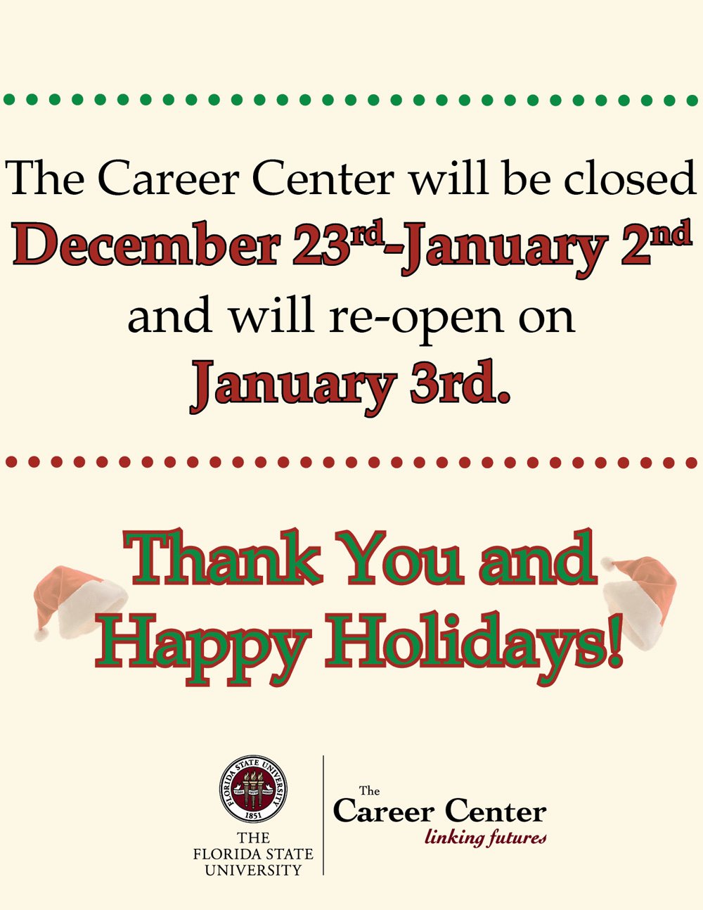 Holiday Closed Sign Template Awesome Fsu Signage