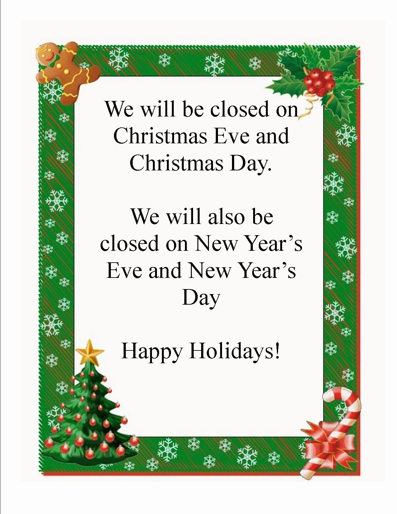 Holiday Closed Sign Template Fresh Mayville Public Library