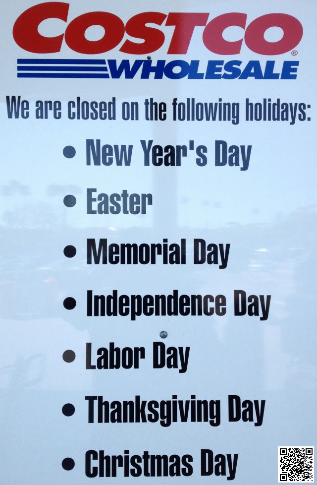 Holiday Closed Sign Template Unique Costco Closed On the Following Holidays Michael Dorausch