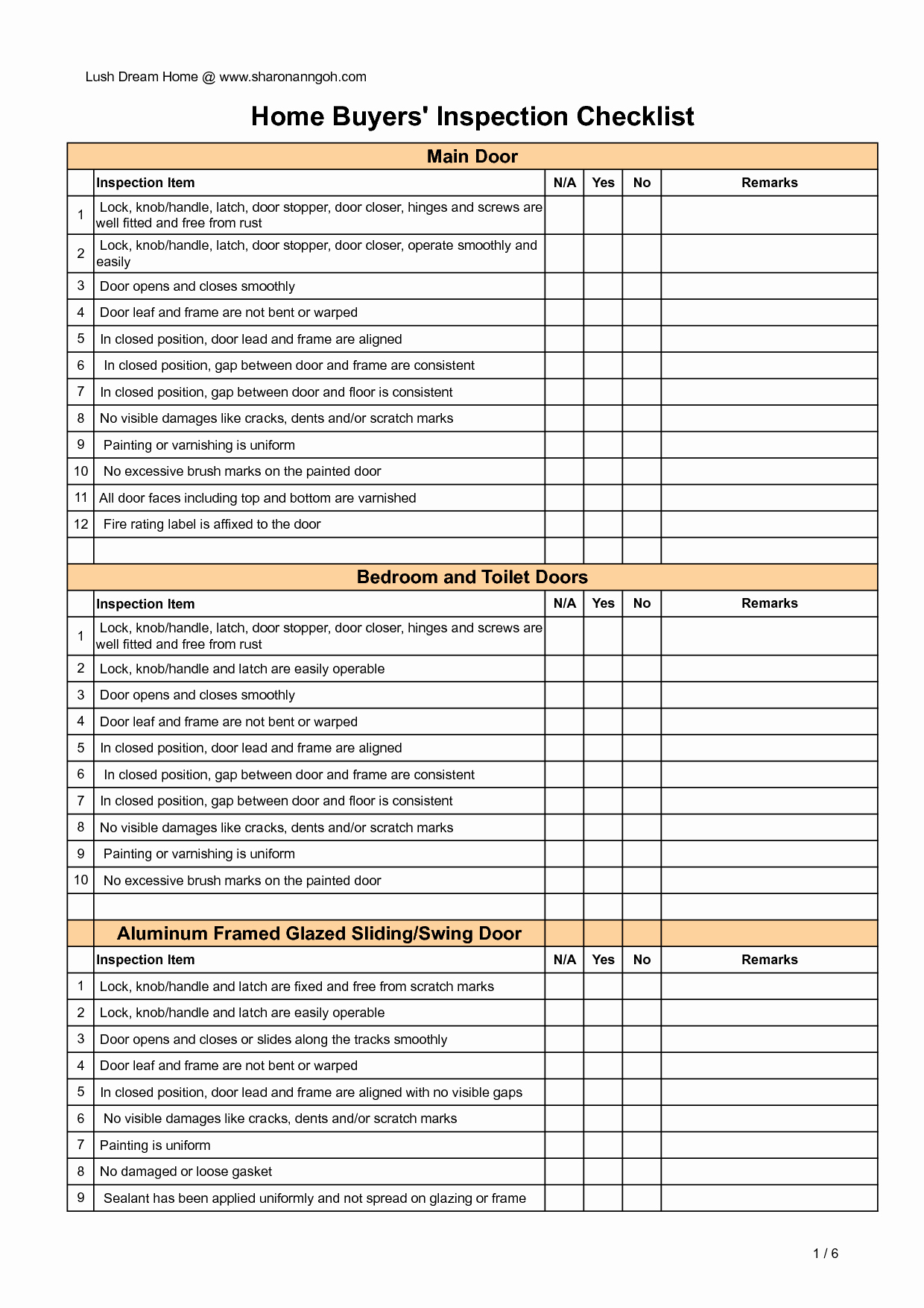 Home Building Checklist Template Luxury Home Inspection Checklist