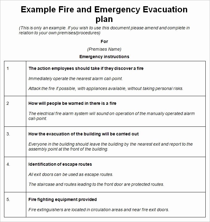 Home Evacuation Plan Template Best Of Emergency Procedures Template Invitation Template