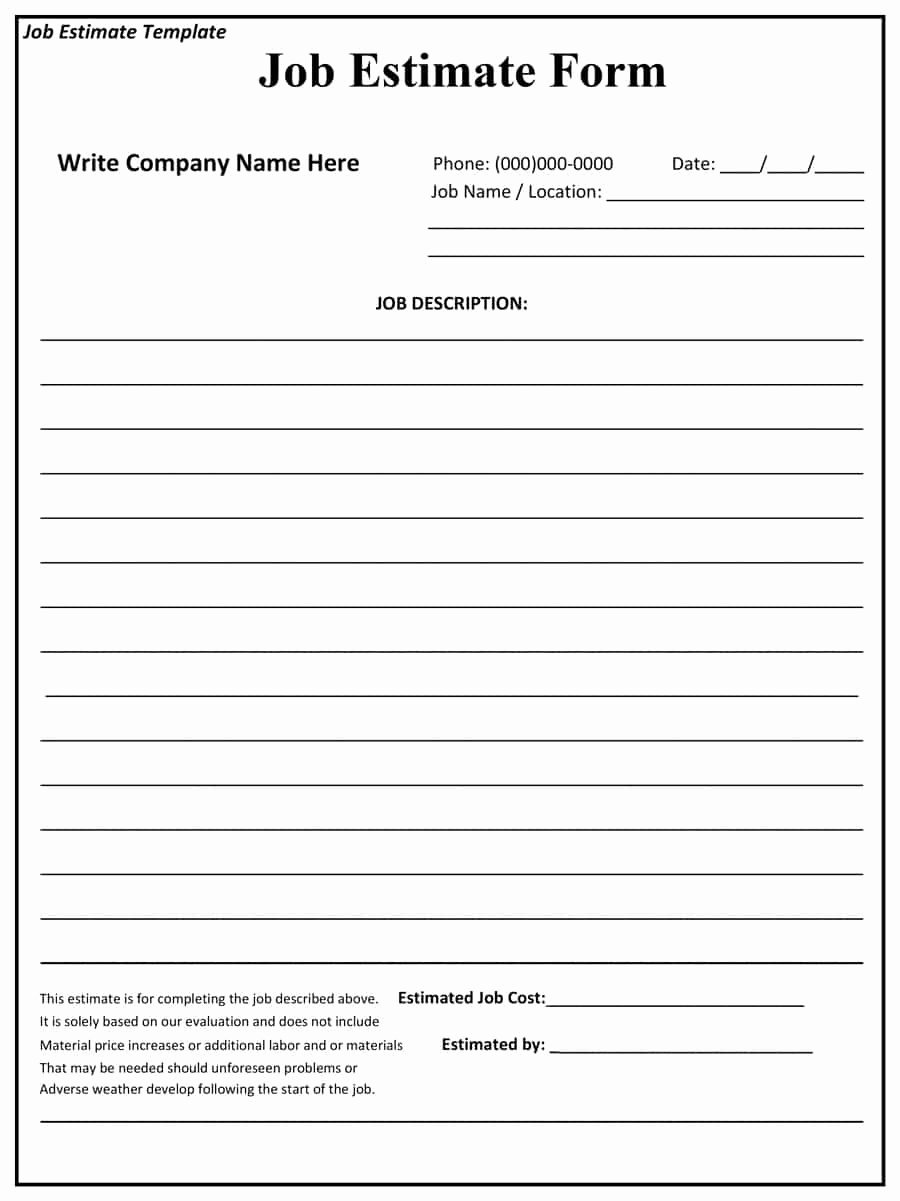Home Insurance Quote Sheet Elegant 44 Free Estimate Template forms [construction Repair