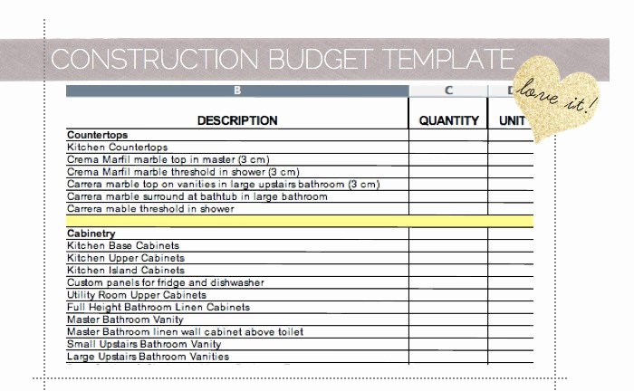 Home Renovation Project Plan Template Excel Luxury Home Remodel Bud Worksheet – Remodel Quick Tips