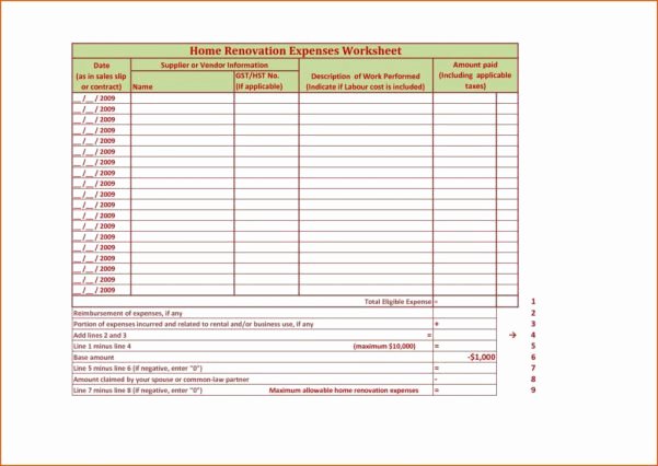 Home Renovation Project Plan Template Excel Unique Renovation Spreadsheet Home Renovation Bud Spreadsheet