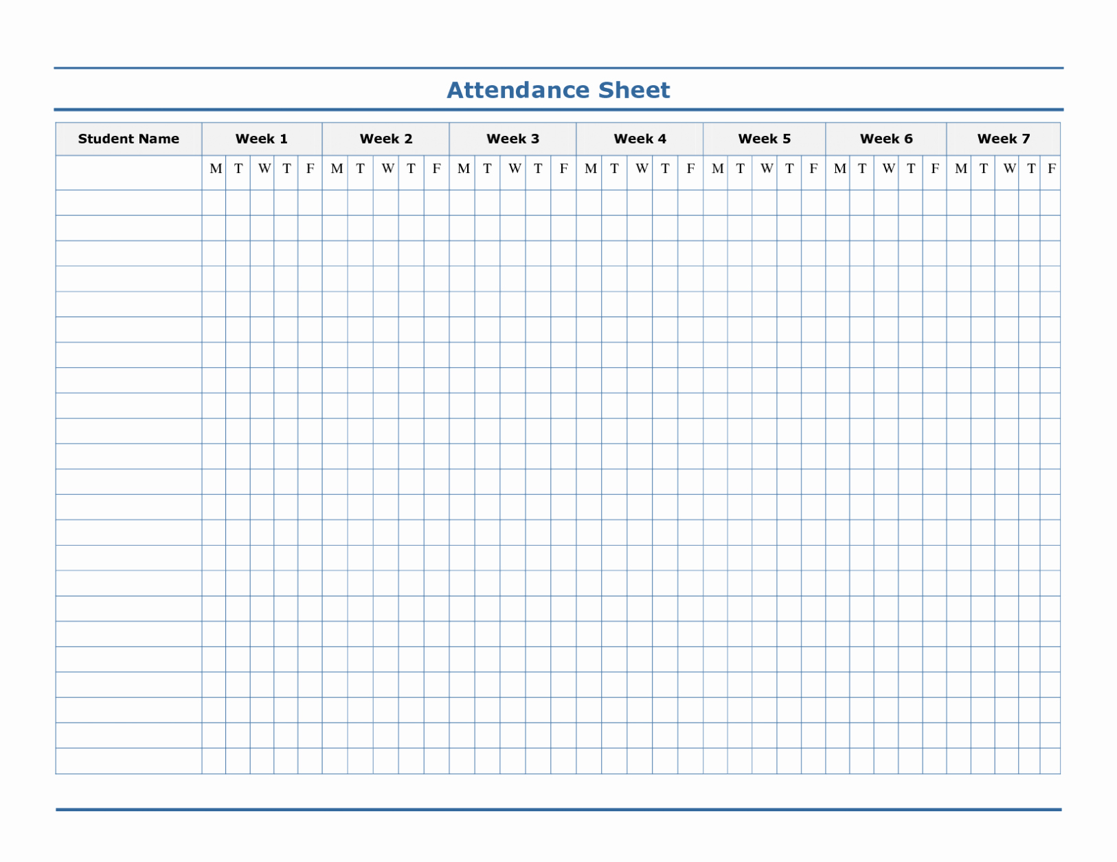 Homeschool attendance Record Excel Best Of Printable Employee attendance Sheet Excel 2018