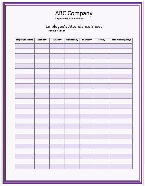 Homeschool attendance Record Excel Unique 17 Best Ideas About attendance Sheet Template On Pinterest