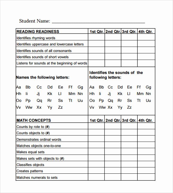Homeschool Grading Template New 7 Report Card Template Free Samples Examples formats