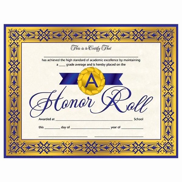 Honorary Certificate Template Best Of Pin by On Honor Student
