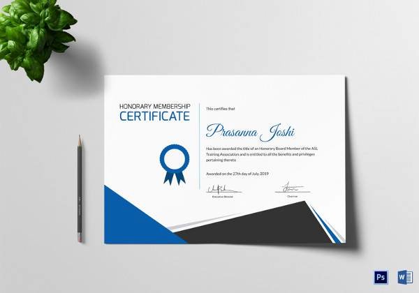 Honorary Certificate Template Fresh 20 Training Certificate Templates