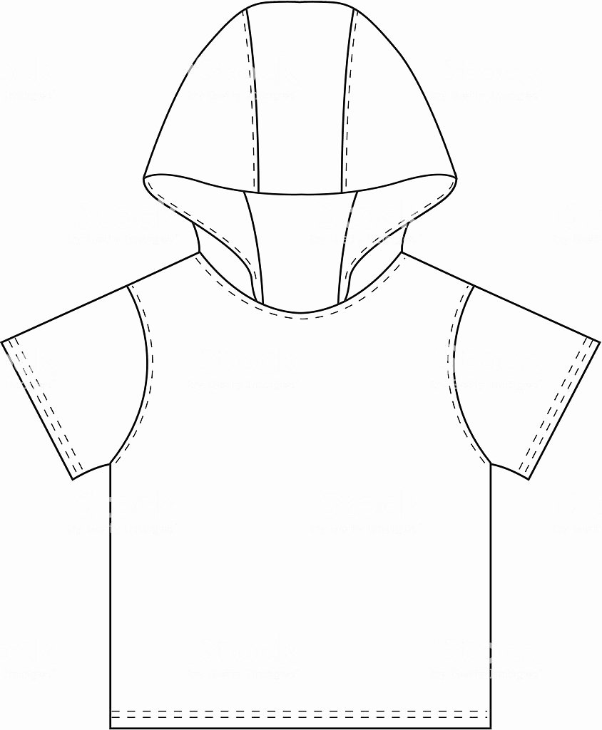 Hooded Sweatshirt Template Lovely Boys Hooded Tshirt Template Stock Vector Art &amp; More