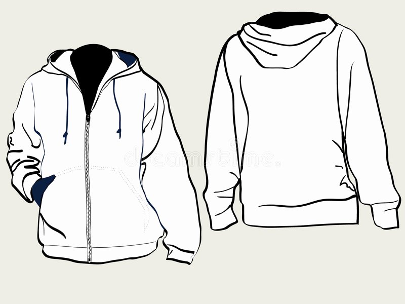 Hooded Sweatshirt Template Unique Hooded Sweat Shirt Stock Image