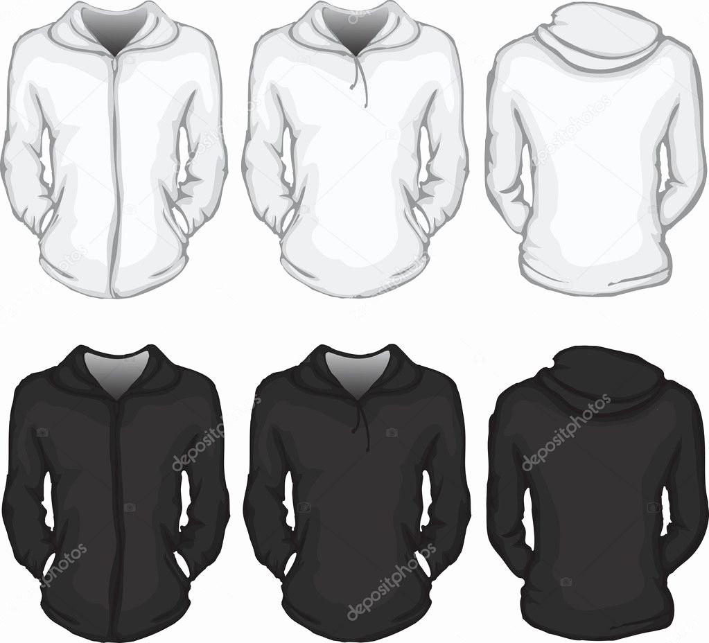 Hooded Sweatshirt Template Unique Women S Hoo Shirt Template — Stock Vector © Airdone