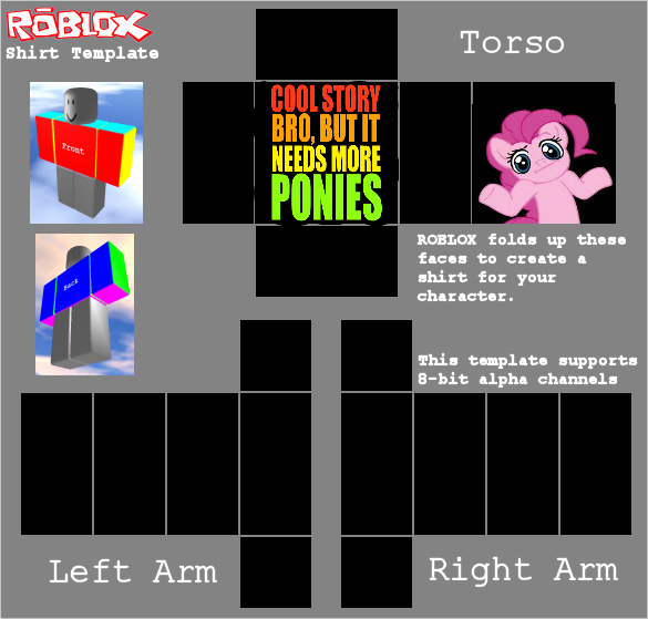 Hoodie Roblox Template Inspirational Cool Story Bro but It Needs More Ponies by ashpokeman On