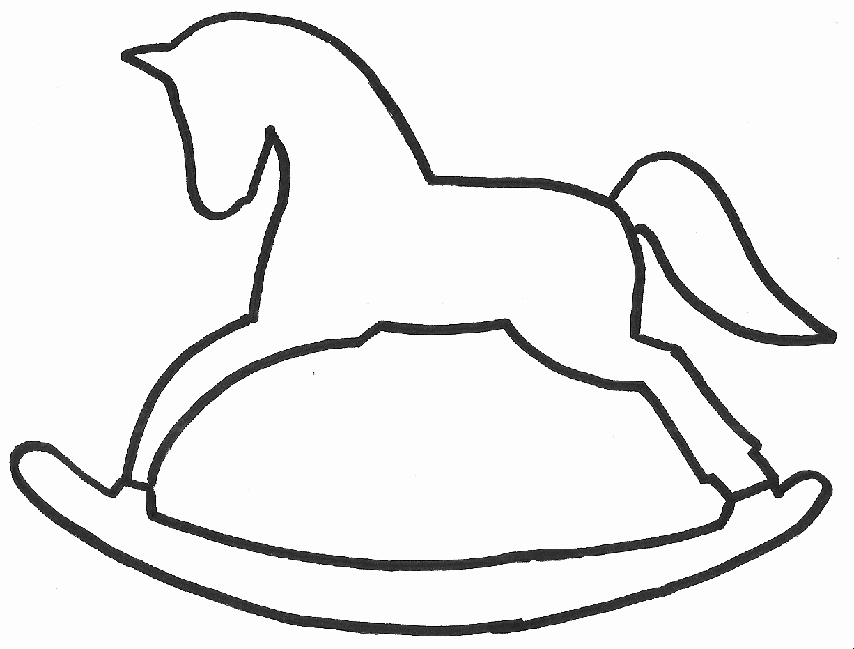 Horse Cake Template Beautiful Szablon Konik Na Biegunach Rocking Horse Template