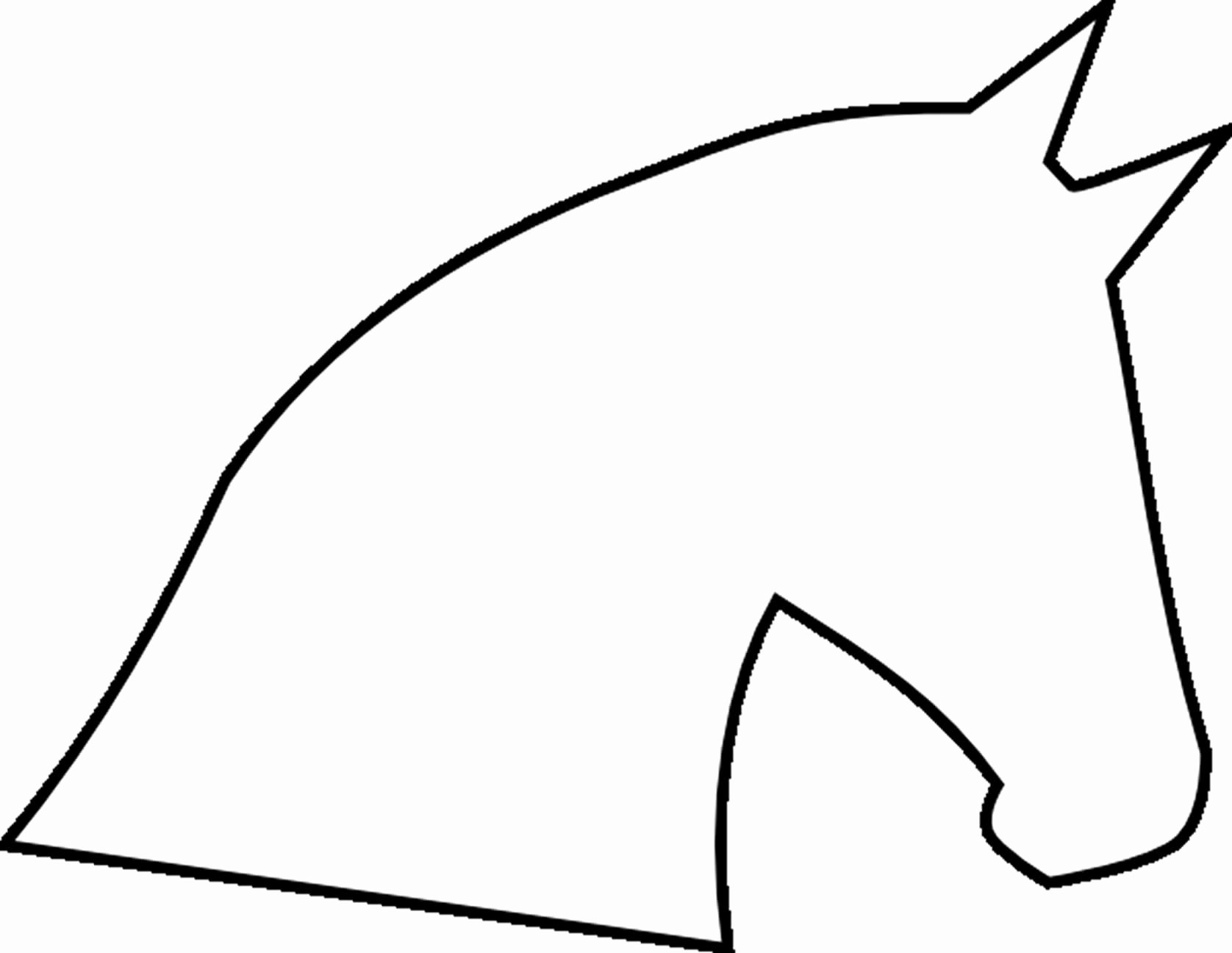 Horse Cake Template Unique Horse Head Outline