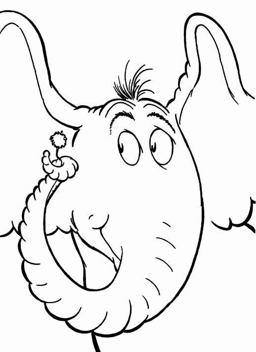 Horton Hears A who Template Inspirational Dr Seuss Horton Hears A who Sketch Coloring Page