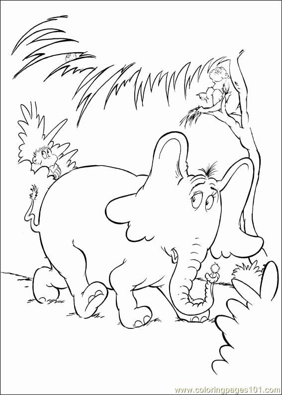 Horton Hears A who Template Lovely the Horton Characters Coloring Pages Coloring Pages