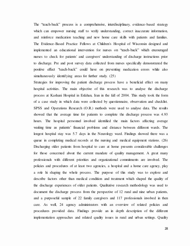 Hospital Discharge Instructions Awesome to Study the Process Of Patient Discharge In Corporate