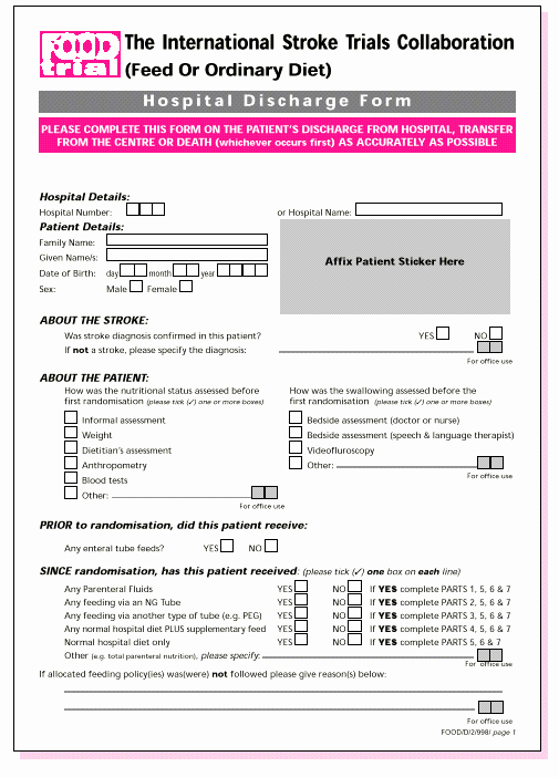 Hospital Discharge Papers Template Lovely Discharge Papers Hospital