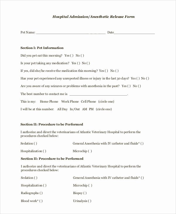 Hospital Release form Template Best Of 47 Printable Release form Samples &amp; Templates Pdf Doc