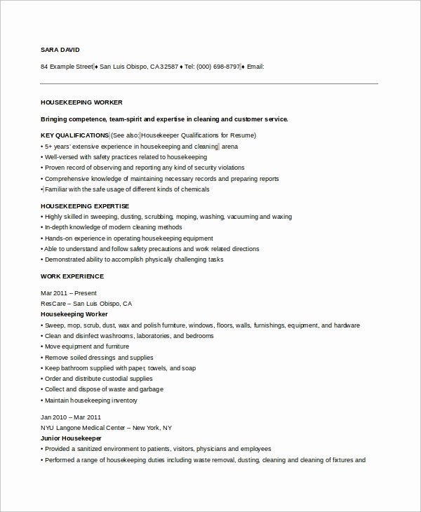 Hotel Housekeeping Job Description for Resume Unique Chapter 13 Parison and Contrast Mcgraw Hill Higher