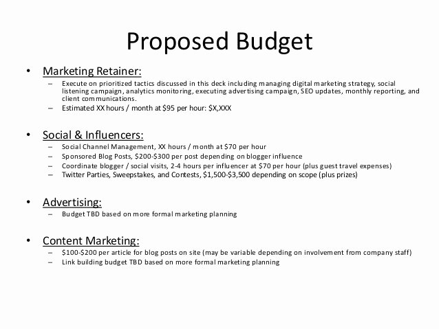 Hotel Proposal Template Beautiful Digital and social Content Marketing Proposal Example for