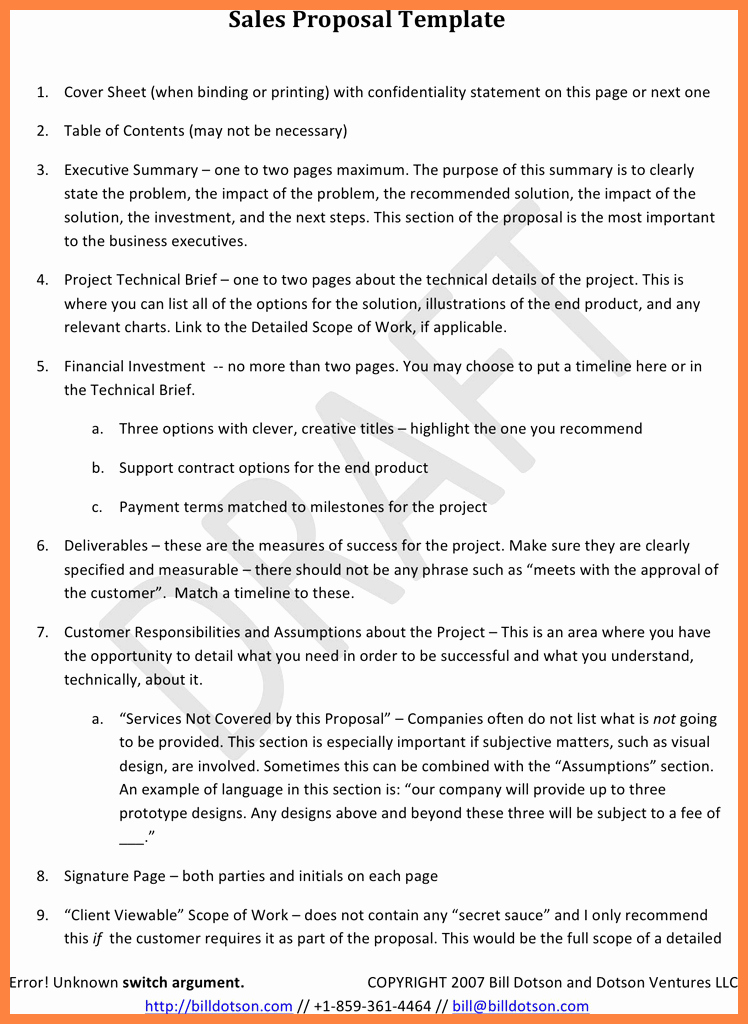 Hotel Rfp Template Awesome 10 Sales Proposal Template