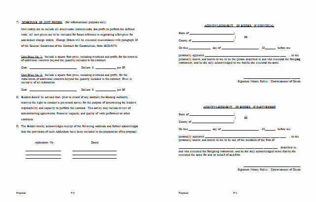 Hotel Rfp Template New Bid Proposal Template 6 Best Proposal Examples