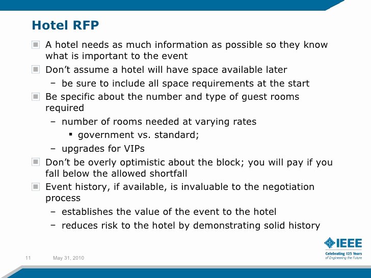 Hotel Rfp Template Unique Planning Your event