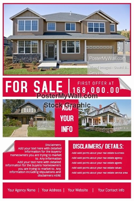 House for Sale Template New Real Estate Agency House Sale Retail Ad Marketing Auction