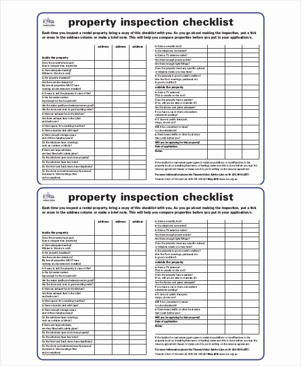 House Inspection Template Lovely House Inspection Checklist 14 Pdf Word Download