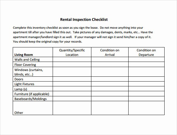 House Inspection Template Luxury Sample Inspection Checklist 18 Documents In Pdf Word