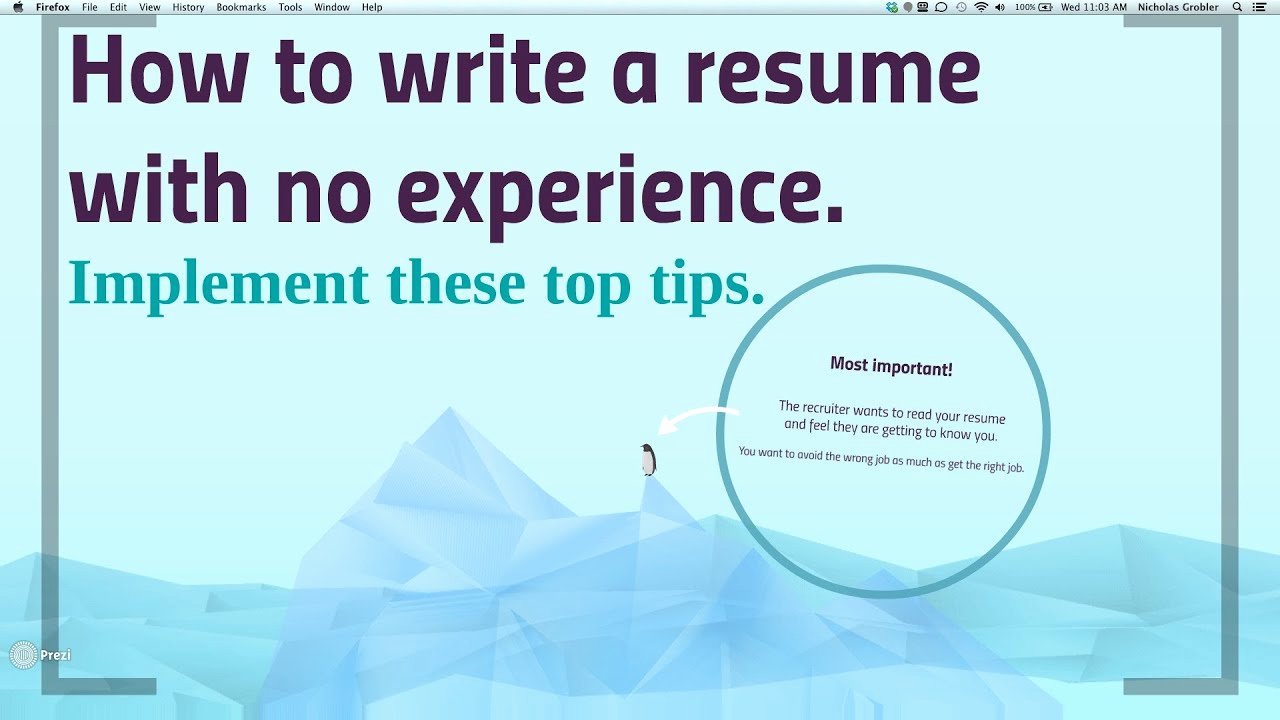 How to Cancel Resume now Unique How to Write A No Work Experience Resume