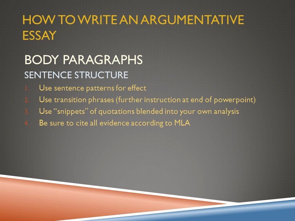 How to Quote An Essay New Argumentative Essay Overview Ppt Video Online