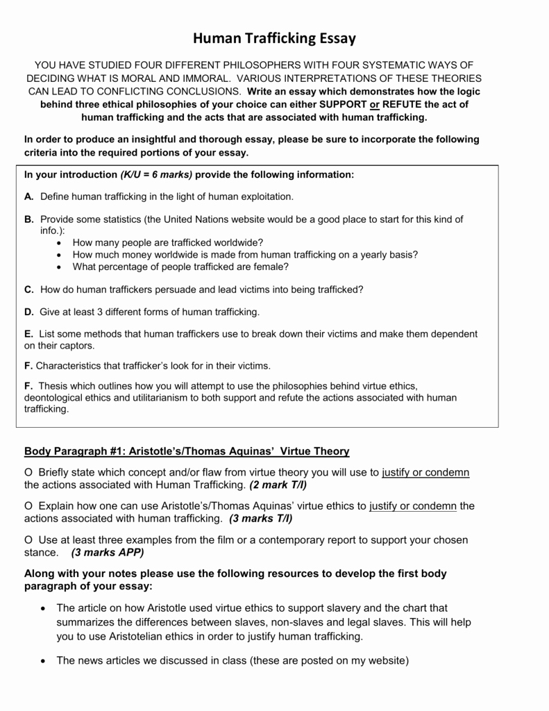 Human Trafficking Research Proposal Lovely ️ Human Trafficking Paper Outline Trafficking Essay