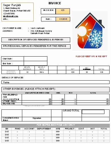 Hvac Proposal Templates Free Awesome Free Hvac Invoice Template Download